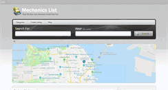 Desktop Screenshot of mechlist.com